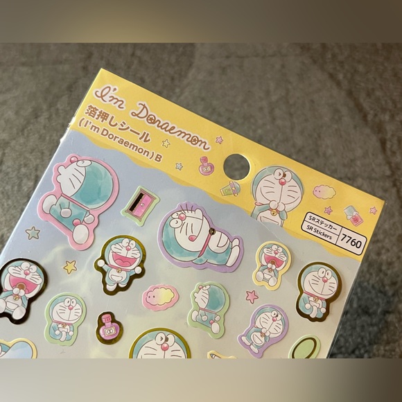 I’m Doraemon Watercolor Large Sticker Sheet Japan Exclusive Kawaii Anime Gadget - Picture 3 of 8